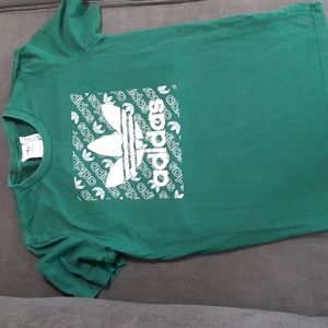 Green Adidas t-shirt